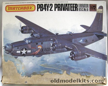 Matchbox 1/72 PB4Y-2 Privateer Liberator  - USA / French Navy or RAF RY3 C.Mk.IX - (PB4Y2), PK606 plastic model kit